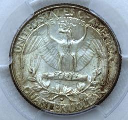 1932D Washington Quarter Slab PCGS MS62, Key Date