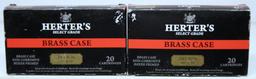 (2) Full Boxes Herter's Select Grade .243 Win. 100 gr. SP Cartridges