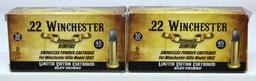 2 Full Boxes Limited Edition .22 Winchester Automatic Cartridges for Winchester Rifle Model 1903
