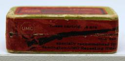 Full Vintage Two Piece Box Remington UMC .22 Short Lesmok Cartridges