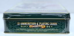 Sealed Collector Tin Remington Gallery Special .22 Ammunition & Playing Cards Set in Collectible Tin