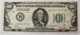 1928 $100 Federal Reserve Note Redeemable in Gold