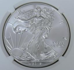 2012 Silver American Eagle Slabbed NGC MS70