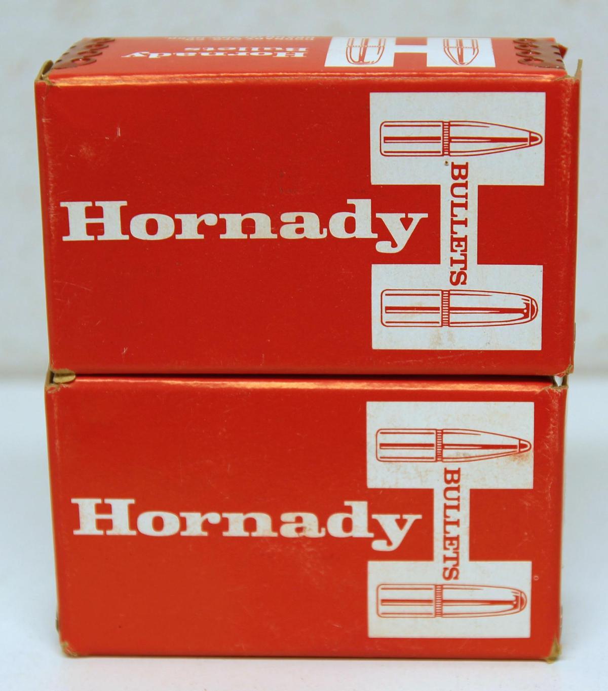 2 Full Boxes 50 Hornady .45 Cal. 300 gr. .458 Hollow Point Bullets for Reloading