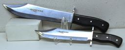 Humvee 2 Pc. Bowie Knife Set w/Nylon Sheath and Box, 10" and 14"