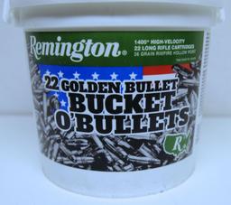 Full Remington Ammunition 22 Golden Bullet Bucket O'Bullets 1400 Rounds .22 LR Cartridges