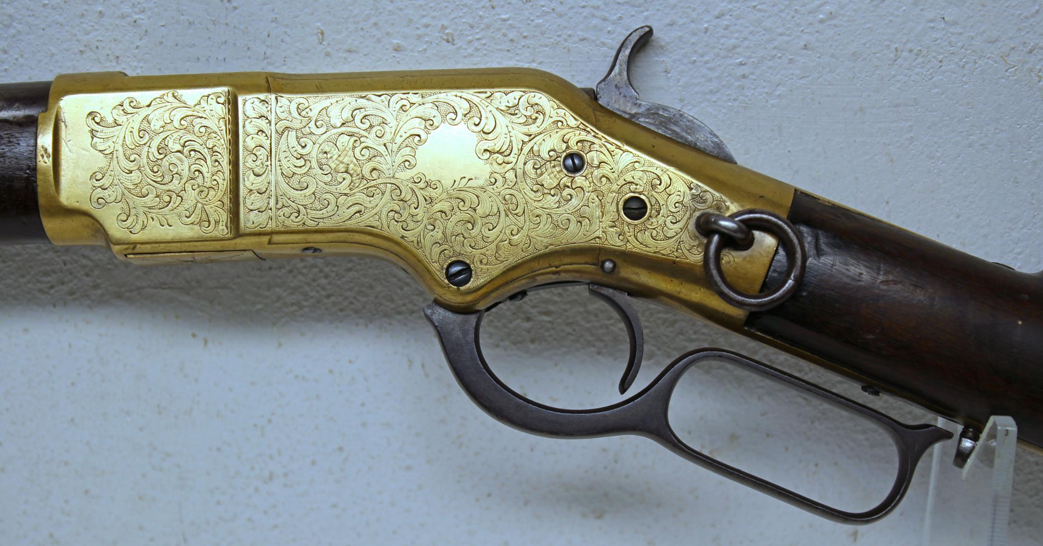Engraved Winchester Model 1866 Saddle Ring Carbine .44 Cal. Lever Action Rifle Believed to be
