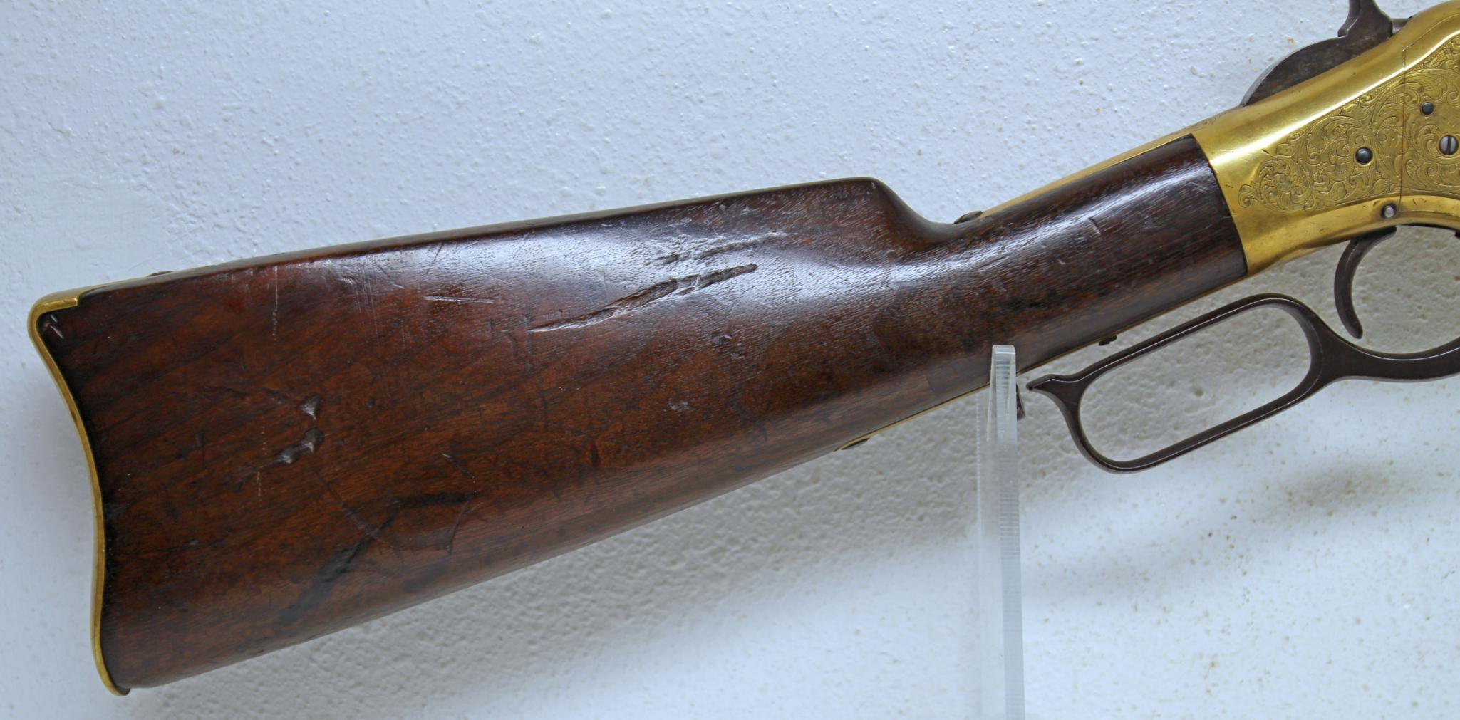 Engraved Winchester Model 1866 Saddle Ring Carbine .44 Cal. Lever Action Rifle Believed to be