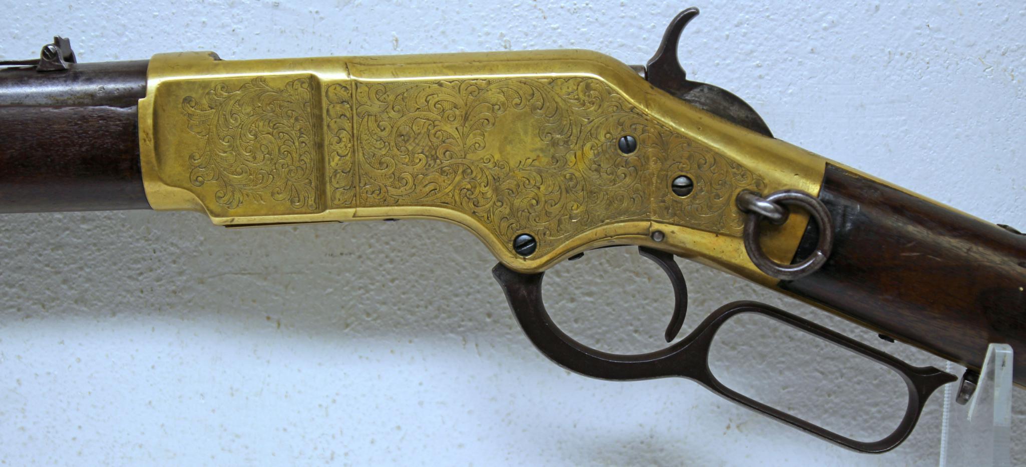 Engraved Winchester Model 1866 Saddle Ring Carbine .44 Cal. Lever Action Rifle Believed to be