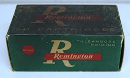 Full Vintage Box Remington .351 Win. Self-Loading 180 gr. SP Cartridges Ammunition - Top of Box is