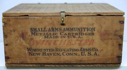 Winchester Super Speed .22 LR Cartridges Wooden Ammo Box, Hinged Lid and Inside Partitions Added...