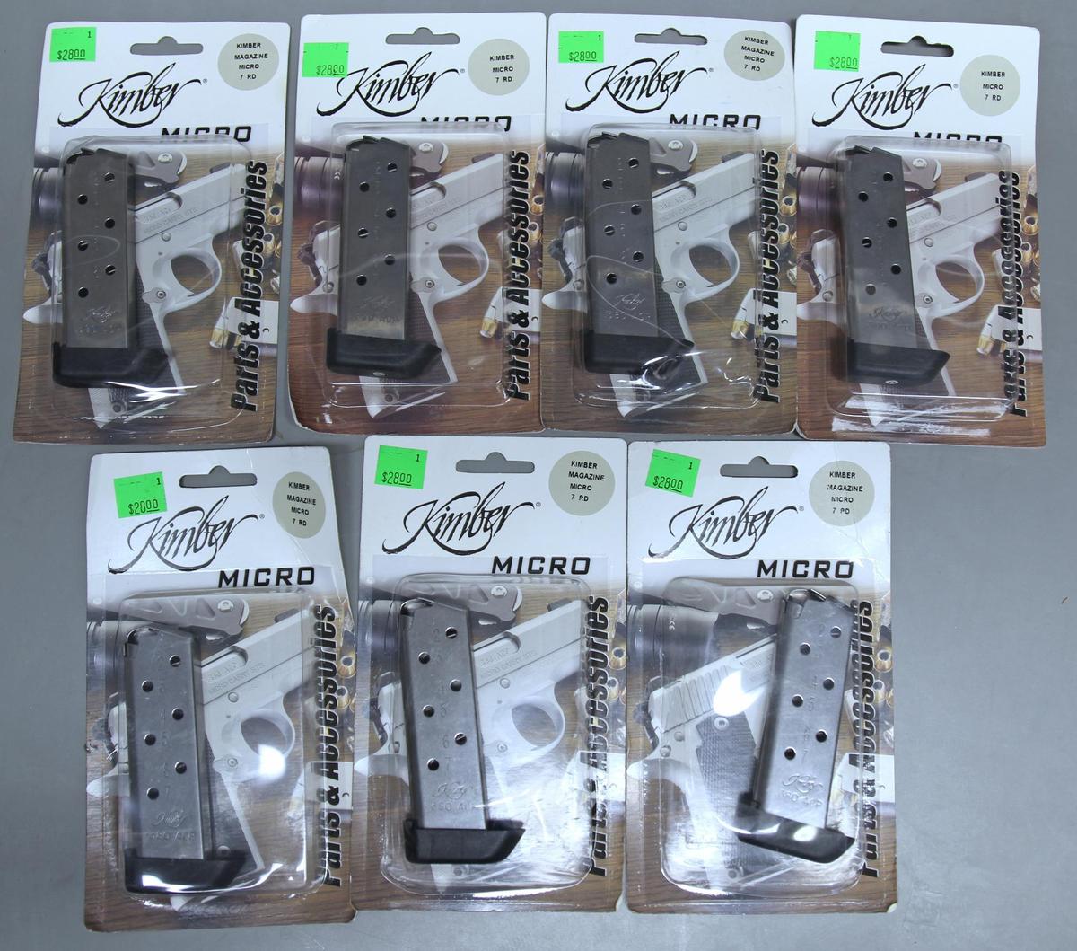 7 New Kimber...Micro .380 ACP... 7 Round Pistol Magazines...