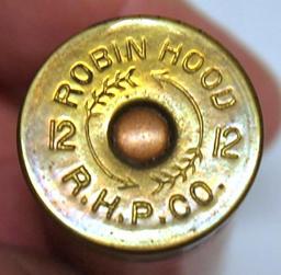 Collection of 10 (Very Hard to Find) Robin Hood Paper Shotshells...- 2 Green 12 Ga. w/Headstamps