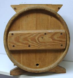 Primitive 3 Gallon Butter Churn Marked New Style White Cedar Cylinder Churn No. 1...