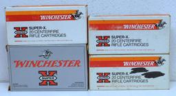 Four...Full Boxes Winchester Super X .356 Win. 200 gr. Power-Point SP Cartridges Ammunition...