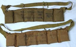 Two Military Ammo Bandoliers Remington Arms UMC Co. - Each Bandolier is Supposed to hold 60 Ball .30
