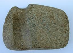 Native American Indian Grooved Axe, 6" x 4", with IAGA...Authentification and Grade Certificate, Fou