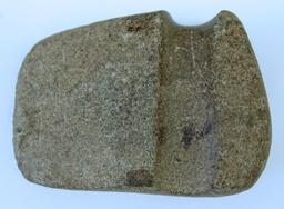 Native American Indian Grooved Axe, 6" x 4", with IAGA...Authentification and Grade Certificate, Fou