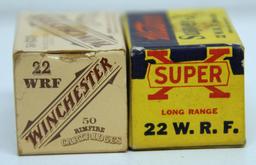 Full Vintage Box Western Super-X .22 WRF (Rem.Spl.) and Full Box 1986 Ltd. Ed. Winchester .22 WRF