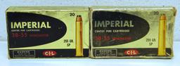 2 Full Vintage Boxes C-I-L Imperial .38-55 Winchester 255 gr. SP Cartridges Ammunition...