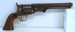 Colt 1851 Navy .36 Cal. Percussion Revolver... 7 3/8" Barrel... Single Line Barrel Address... Tight