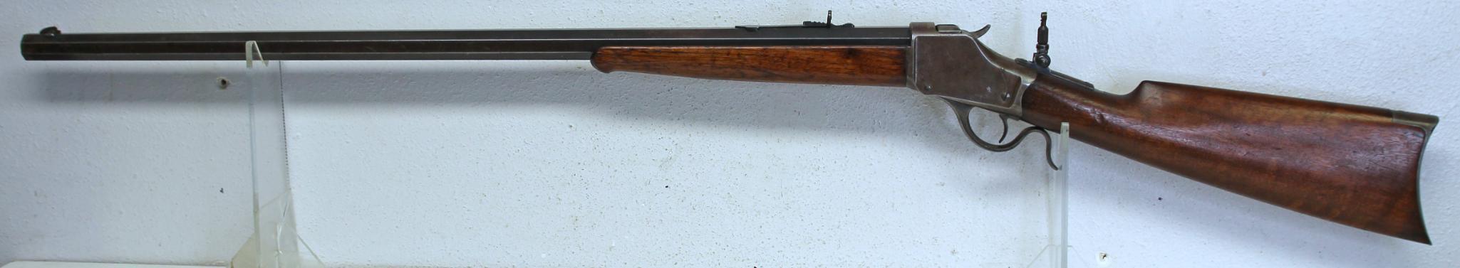 Winchester Model 1885 High Wall .38-55 Single Shot Rifle... 30" Heavy Octagon Barrel... Rear Peep Si