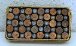Full Vintage Two Piece Box Remington UMC .22 Short RF Cartridges Ammunition...