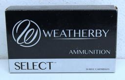 Full Box Weatherby Select .240 Wby Magnum 100 gr. Ultra High Velocity Cartridges Ammunition...