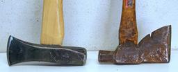 Excelsall...14" Hatchet and New Snow & Nealley...3 lb Mini-Maul with 15 5/8" Handle and Leather Blad