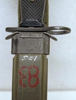 U.S. Army Bayonet, Sheath Marked US M8A1, 6 3/4" Blade, 11 3/4" Overall...
