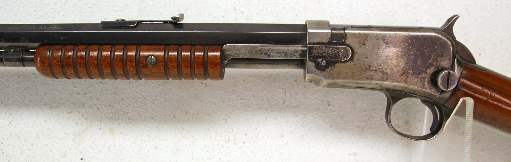 Winchester Model 90 .22 WRF Pump Action Rifle... Repair where the Top Magazine Band attaches to the