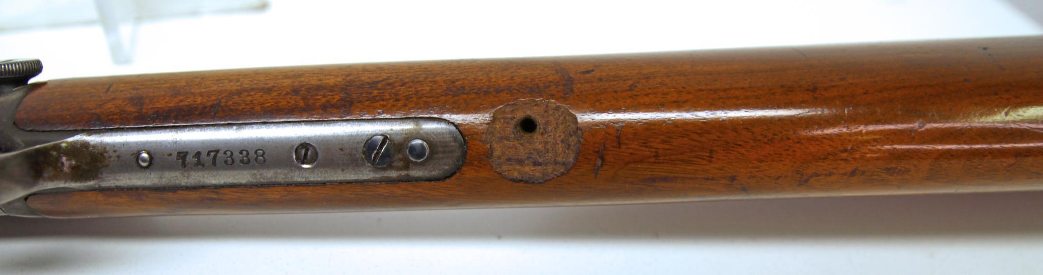 Winchester Model 90 .22 WRF Pump Action Rifle... Repair where the Top Magazine Band attaches to the