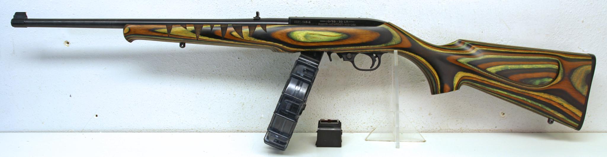 Ruger 10/22 .22 LR Semi-Auto Rifle, Like New, No Box... Carved Alligator in Laminated Stock... Origi