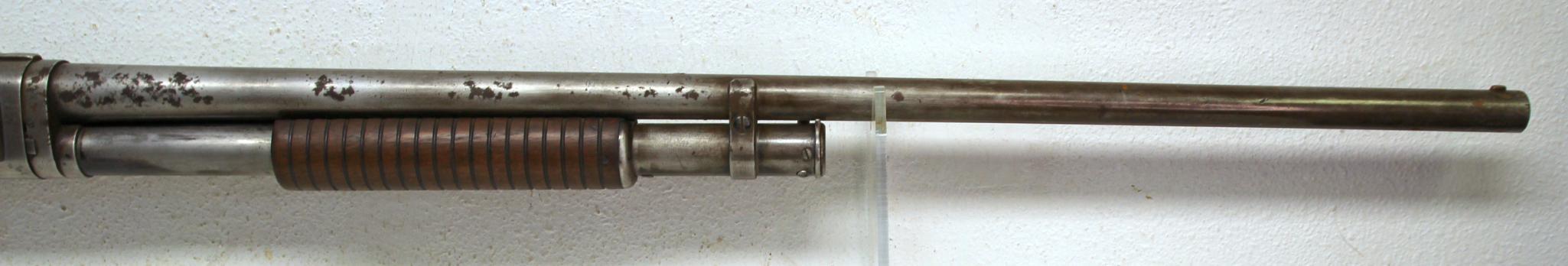 Winchester Model 1897 12 Ga. Pump Action Shotgun... Crack Left Side Wrist of Stock... Poor Finish on