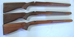 6 Pre-64 Winchester Model 70 Wood Rifle Stocks, 1 Missing Butt Plate...