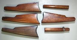 Mixed Lot 4 Wood Stocks & 2 Wood Forearms for Different Winchester Lever Action Rifles...