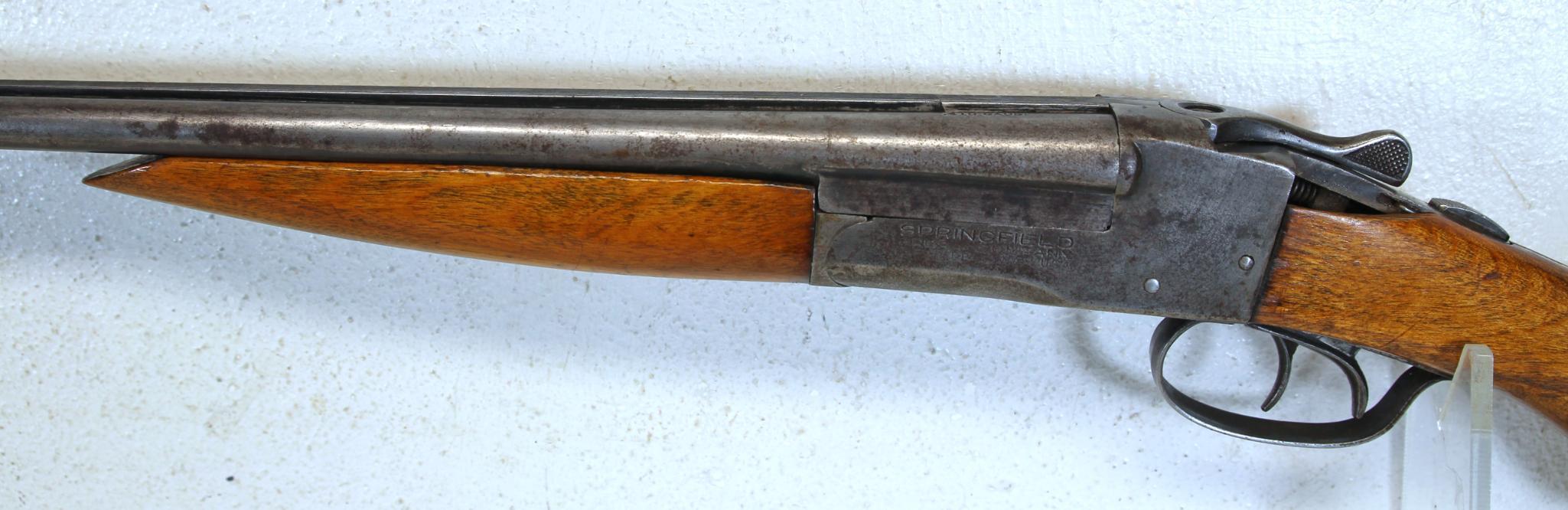 Springfield Arms .410 Ga. Side by Side Shotgun 26" Solid Rib Barrels... Missing Chunk of Wood Left