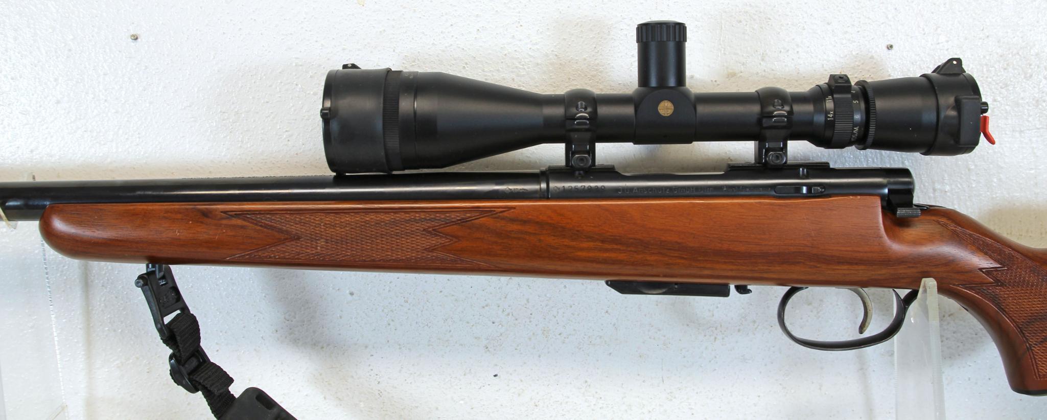 J.G. Anschutz Model 1532 .222 Rem. Clip Fed Bolt Action Rifle with Leupold Scope 24" Heavy Target