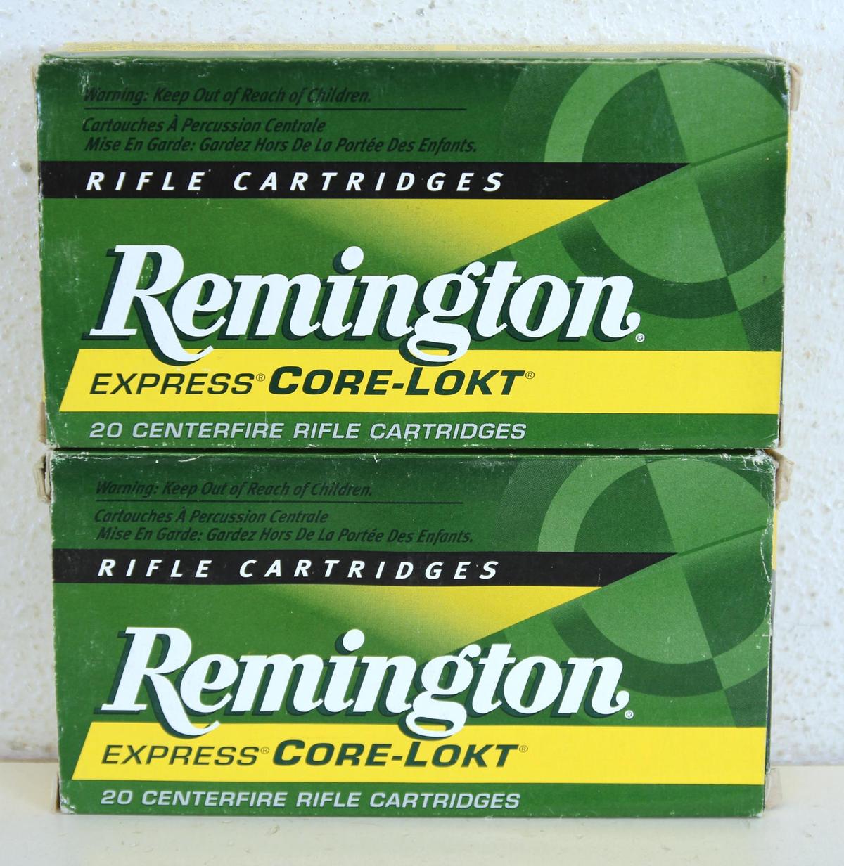 2 Full Boxes Remington Express Core-Lokt .35 Remington 200 gr. SP Cartridges Ammunition...