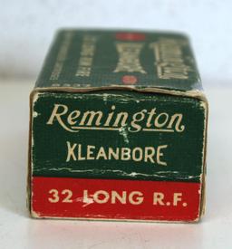 Full Vintage Box Remington .32 Long RF Cartridges Ammunition...