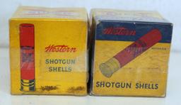 2 Different Full Vintage Boxes Western Super X .410 Ga. 2 1/2" Shotshells Ammunition...