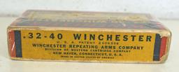 Full Vintage Box Winchester .32-40 Winchester 145 gr. SP Cartridges Ammunition...