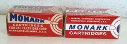 2 Different Full Vintage Boxes Federal Monark .22 LR Cartridges Ammunition...