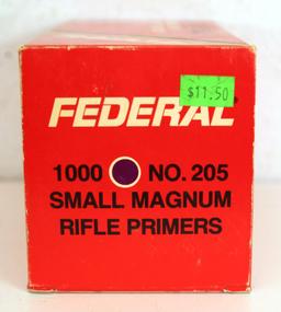 Full Brick (1,000) Federal No. 205 Small Magnum Rifle Primers for Reloading...