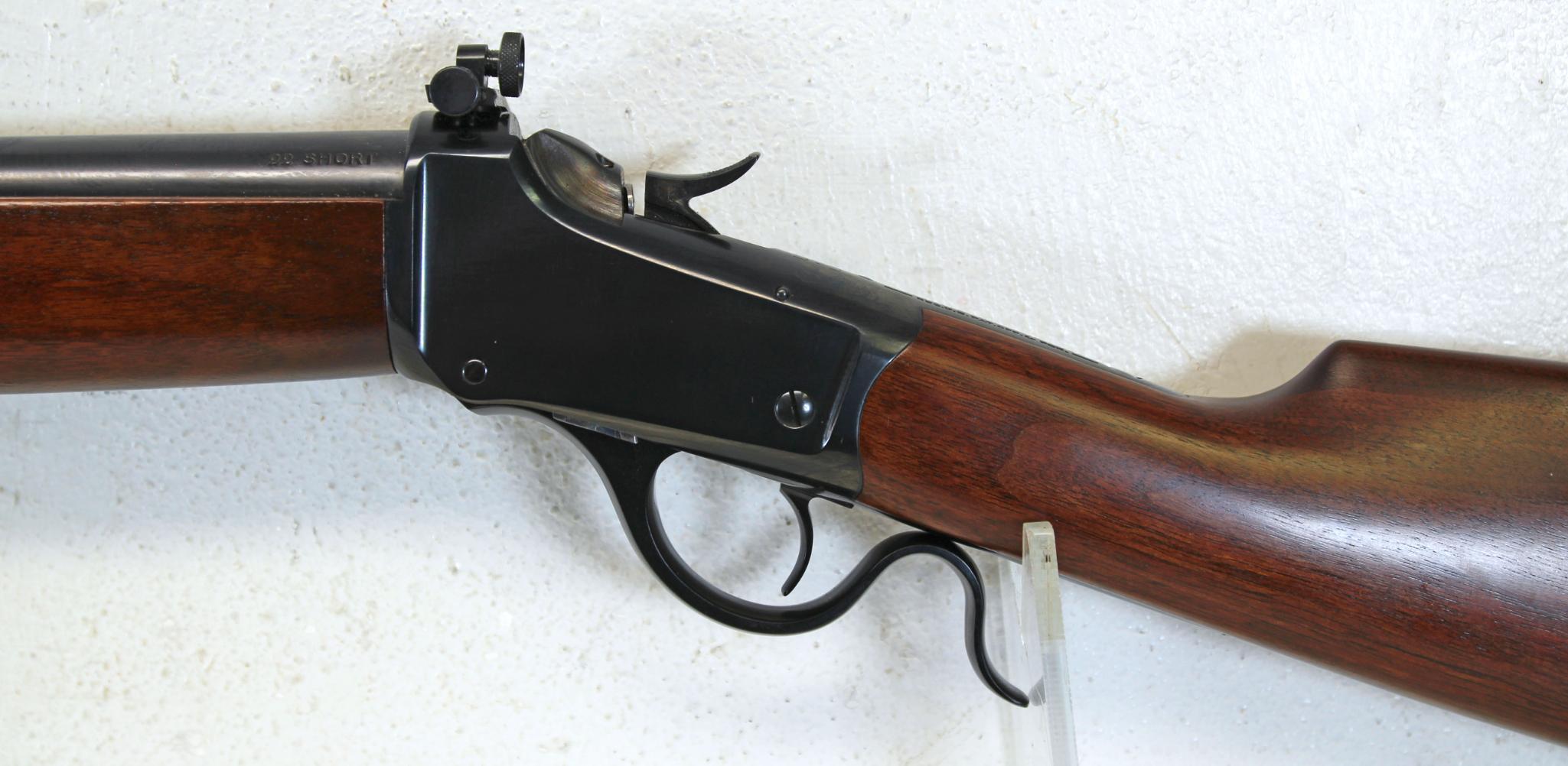 U.S. Winchester Winder Musket .22 Short Single Shot Rifle with Correct Lyman Sight Restored Finish..