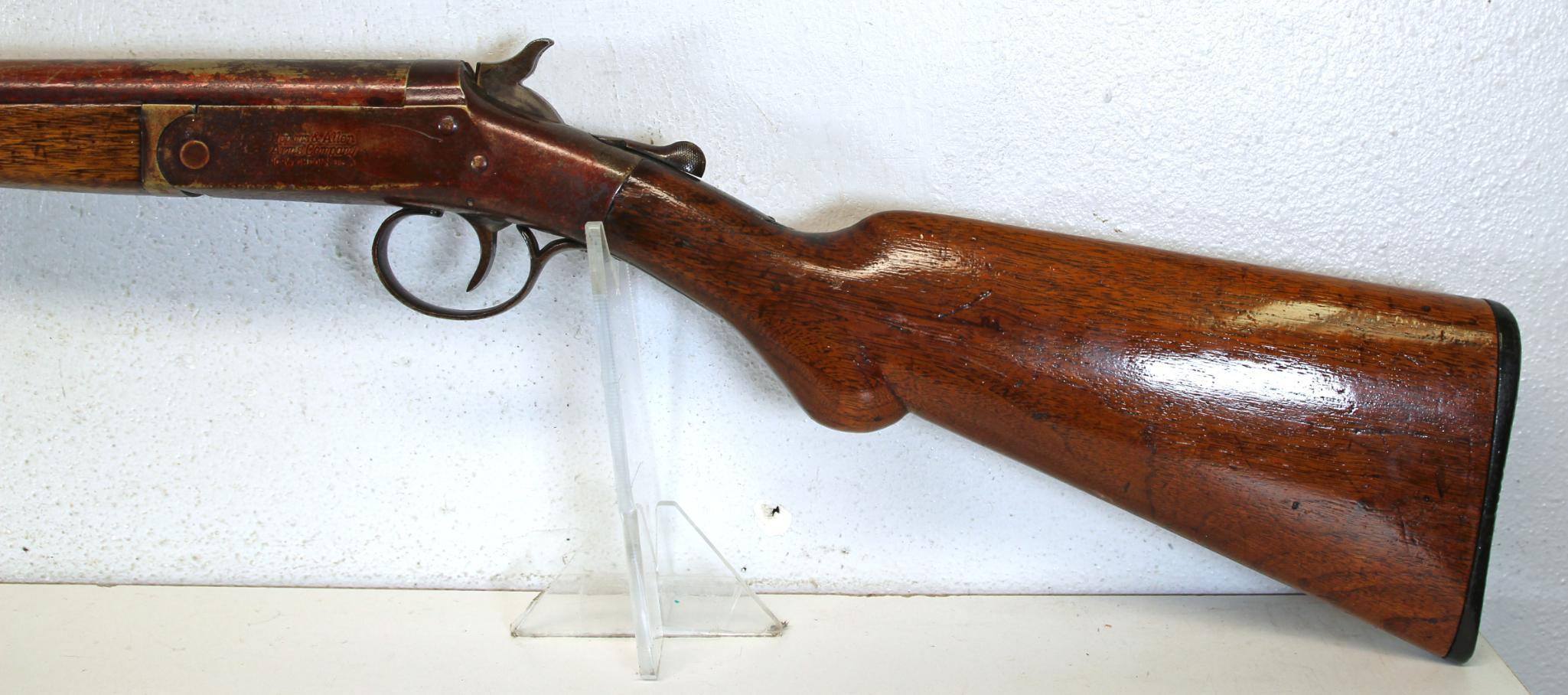 Hopkins & Allen 12 Ga. Single Shot Shotgun Poor Finish... 26" Barrel... SN#R4126...