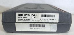 Browning Buck Mark .22 Cal. Semi-Auto Pistol Pro Target 5 1/2" Bull Barrel... Lightly Used in Case..