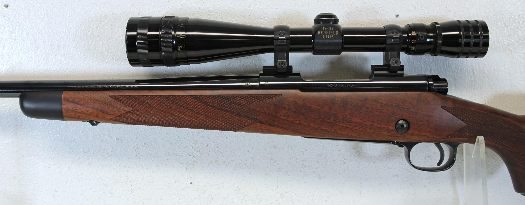 Winchester Model 70 Super Grade .243 Win Bolt Action Rifle w/Redfield 5 Star 6X-18X Scope Lightly