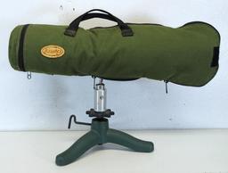 Kowa TSN-822M 20X-60X Spotting Scope with Cover on a E.Leitz Wetzlar...Germany Tripod...
