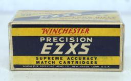 Full Vintage Box Winchester Precision 50 EZXS .22 LR Match Cartridges Ammunition...